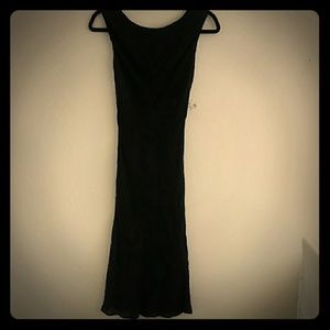 Black Slik Beaded Crepe Dress